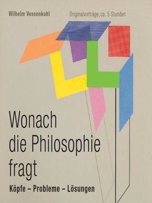 cover image of Wonach die Philosophie fragt